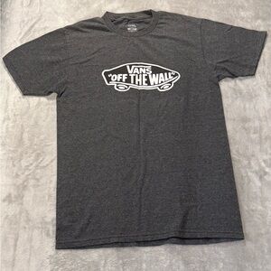 Vans Men's Charcoal Gray Tee